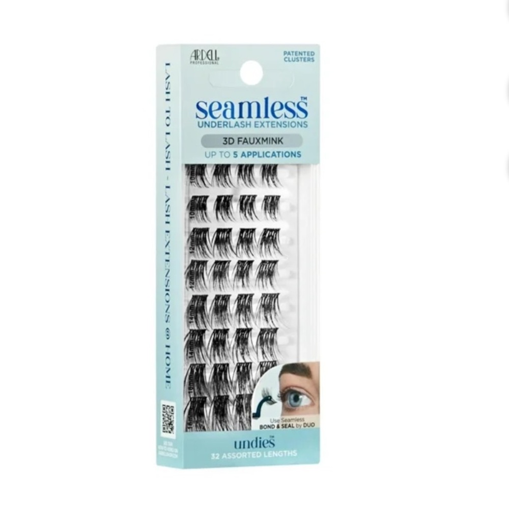 Ardell False Eyelashes Seamless Refill, 3D Faux Mink, Black